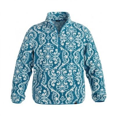 Printed fleece jacket