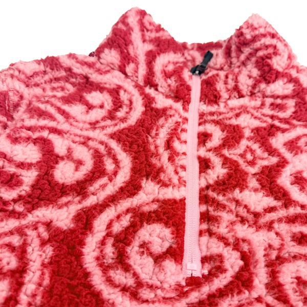 Paisley Print Half-Zip Sherpa Fleece Jacket Paisley Print Half-Zip Sherpa Fleece Jacket